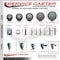 Service Caster 6 Inch Gray Polyurethane Swivel 58 Inch Threaded Stem Caster Set 2 Total Lock Brakes SCC-TSTTL20S614-PPUB-58212-2-S-2 - alternate 3